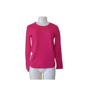J.Crew XS Teddie Crewneck Sweater Pink/Purple Tint Cotton/Wool Blend